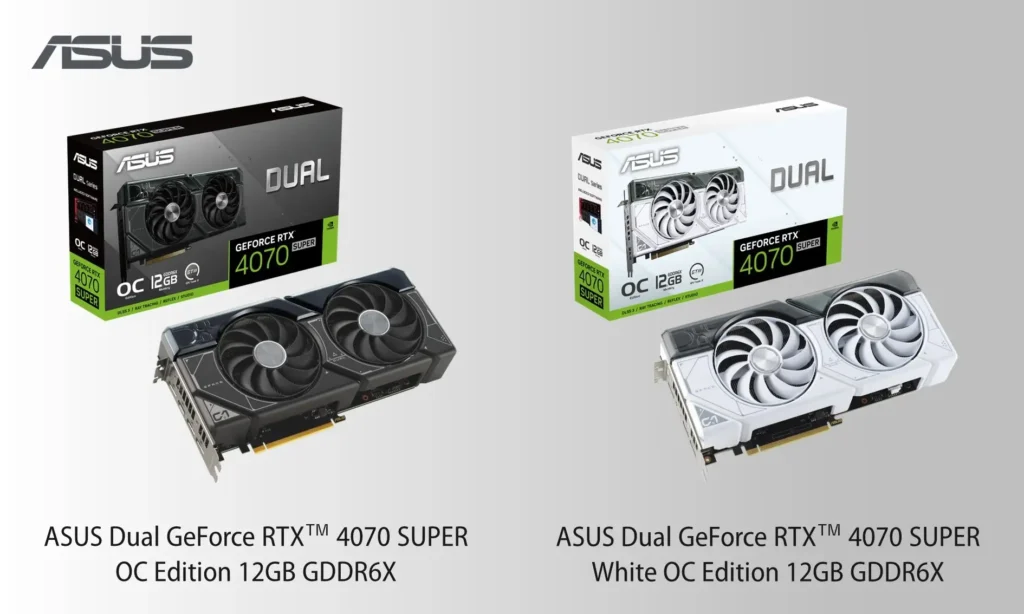 ASUS GeForce RTX 4070 SUPER Dual OC DUAL-RTX4070S-O12G-WHITE B&H